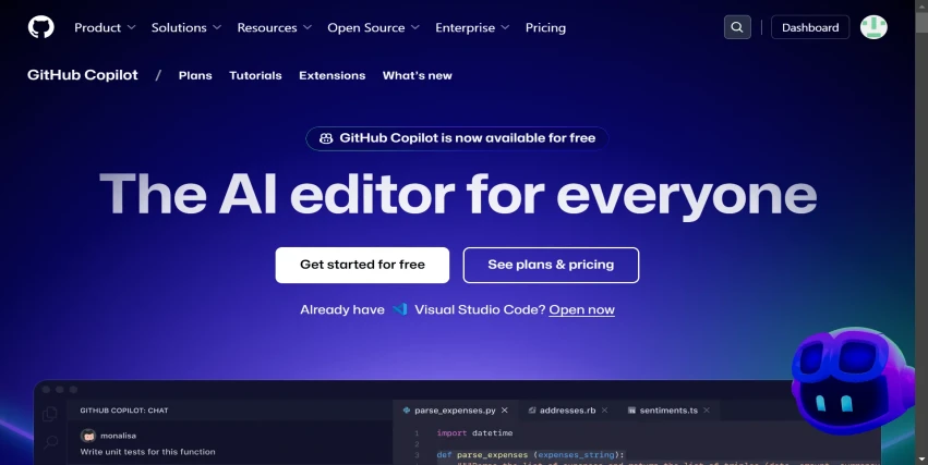 GitHub Co-Pilot for free